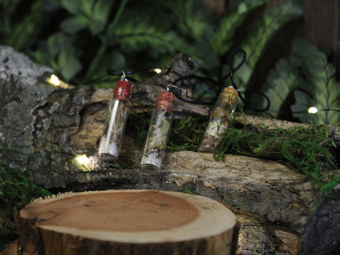 Spell Bottle Charm Necklace | Spell Jar | Courage | Creativity | Self-love
