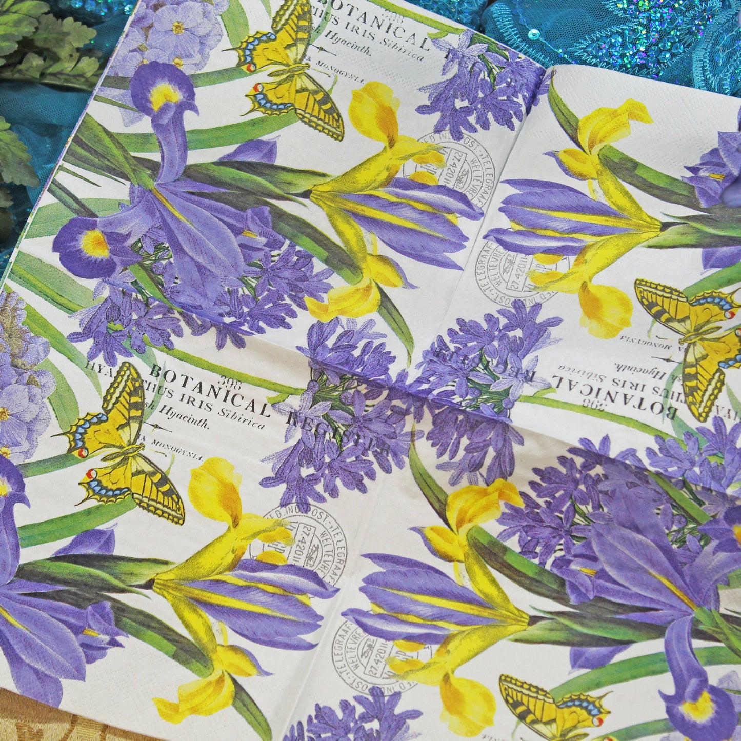 Decoupage Napkins 6 Assorted Floral Designs - Series 3