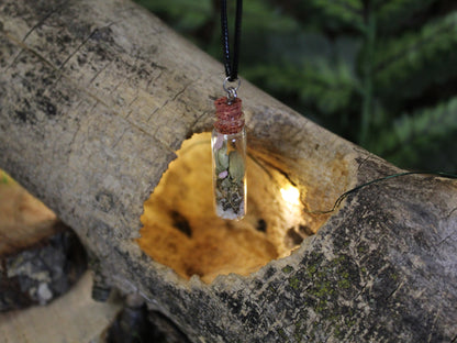 Spell Bottle Charm Necklace | Spell Jar | Courage | Creativity | Self-love