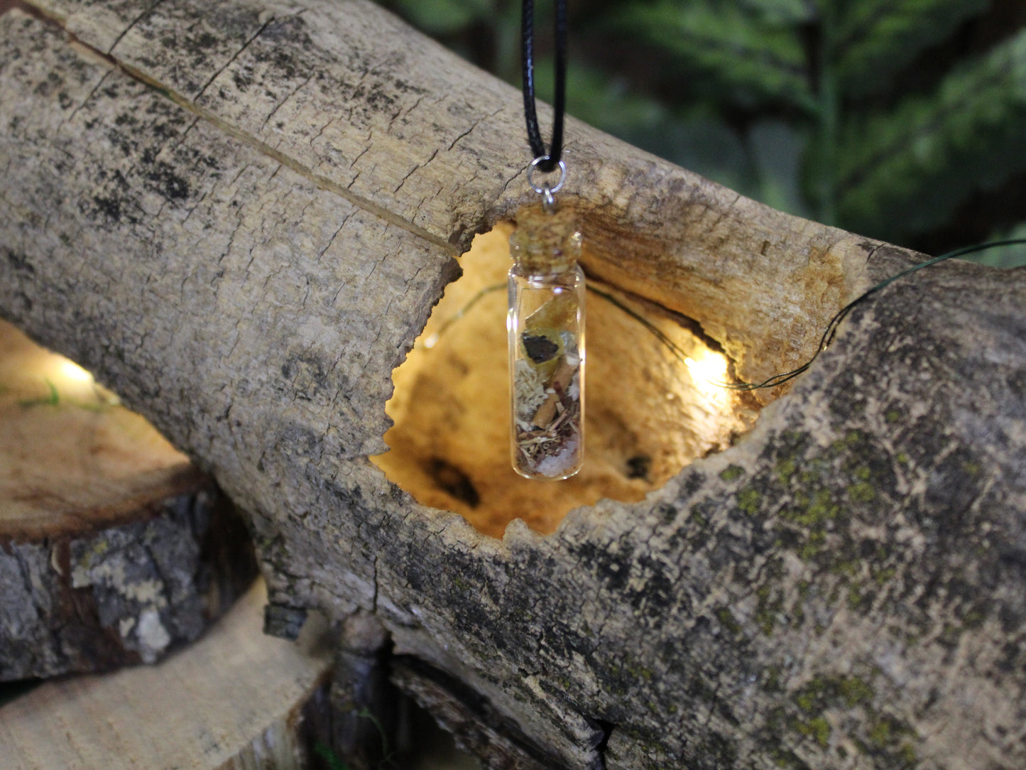 Spell Bottle Charm Necklace | Spell Jar | Courage | Creativity | Self-love