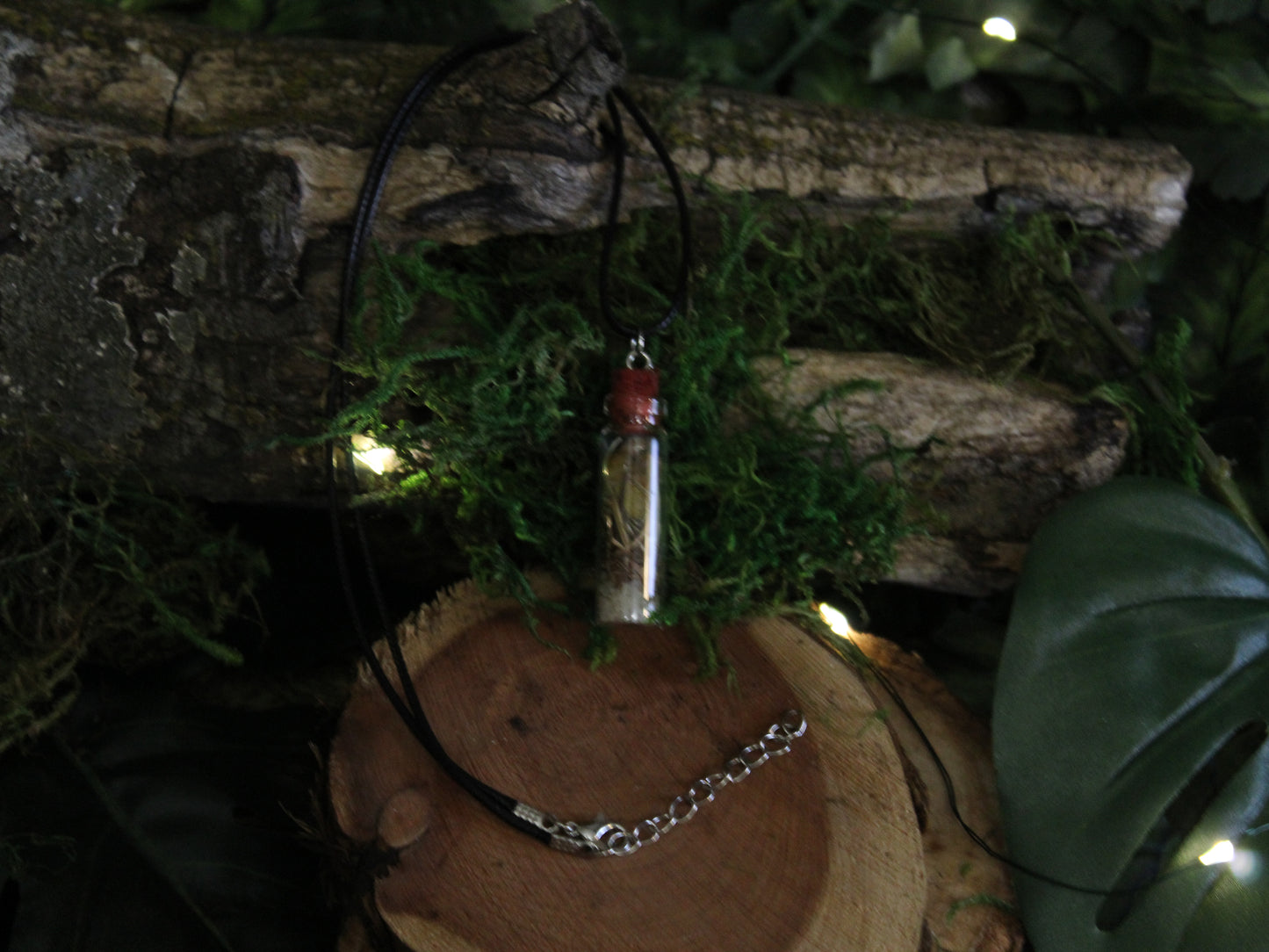Spell Bottle Charm Necklace | Spell Jar | Courage | Creativity | Self-love