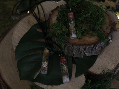 Spell Bottle Charm Necklace | Spell Jar | Courage | Creativity | Self-love
