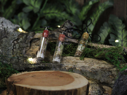 Spell Bottle Charm Necklace | Spell Jar | Courage | Creativity | Self-love