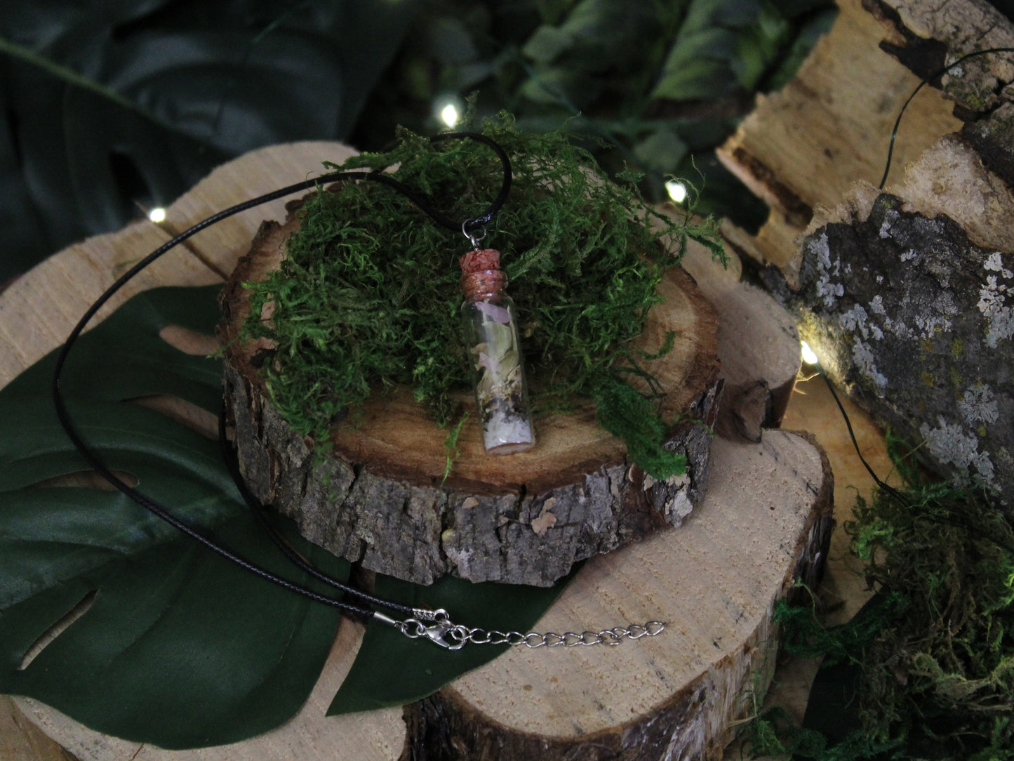 Spell Bottle Charm Necklace | Spell Jar | Courage | Creativity | Self-love