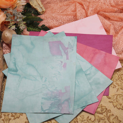 Summer Meadow # 2 Inspirational Paper Pack | 35 piece set | Eco Dyed / Hand Dyed Paper | Junk Journal Pack