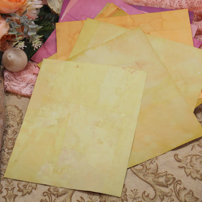 Summer Meadow # 3 Inspirational Paper Pack | 35 piece set | Eco Dyed / Hand Dyed Paper | Junk Journal Pack