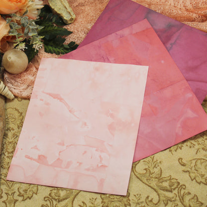 Summer Meadow # 4 Inspo Paper Pack - 35 piece set - Eco Dyed / Hand Dyed Paper - Junk Journal Pack