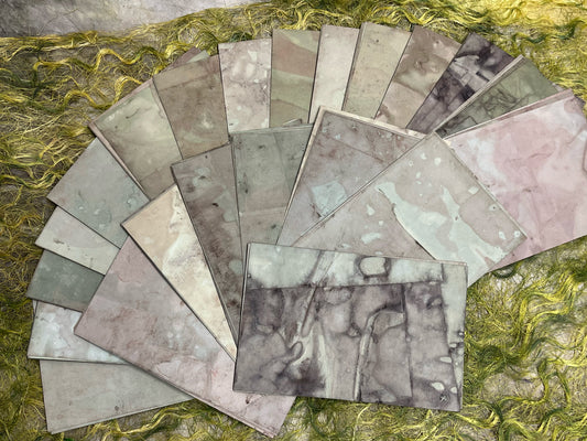 Potting Soil Series Mini Paper Packs | Hand Dyed Paper / Tea Stained Paper / Coffee Stained Paper