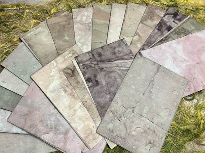 Potting Soil Series Mini Paper Packs | Hand Dyed Paper / Tea Stained Paper / Coffee Stained Paper