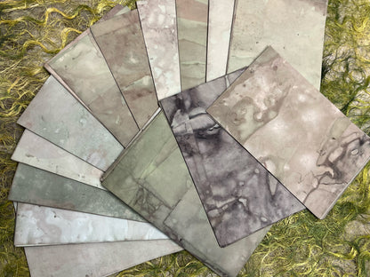 Potting Soil Series Mini Paper Packs | Hand Dyed Paper / Tea Stained Paper / Coffee Stained Paper