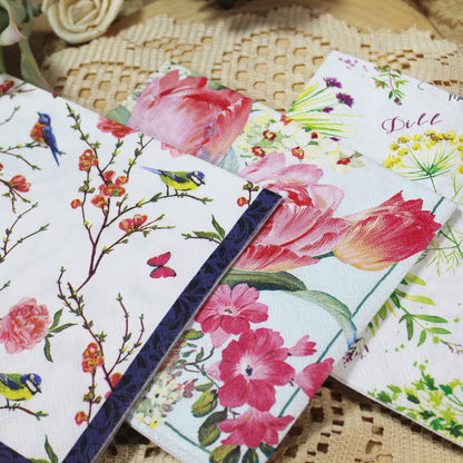 Decoupage Napkins 6 Assorted Floral Designs - Series 2