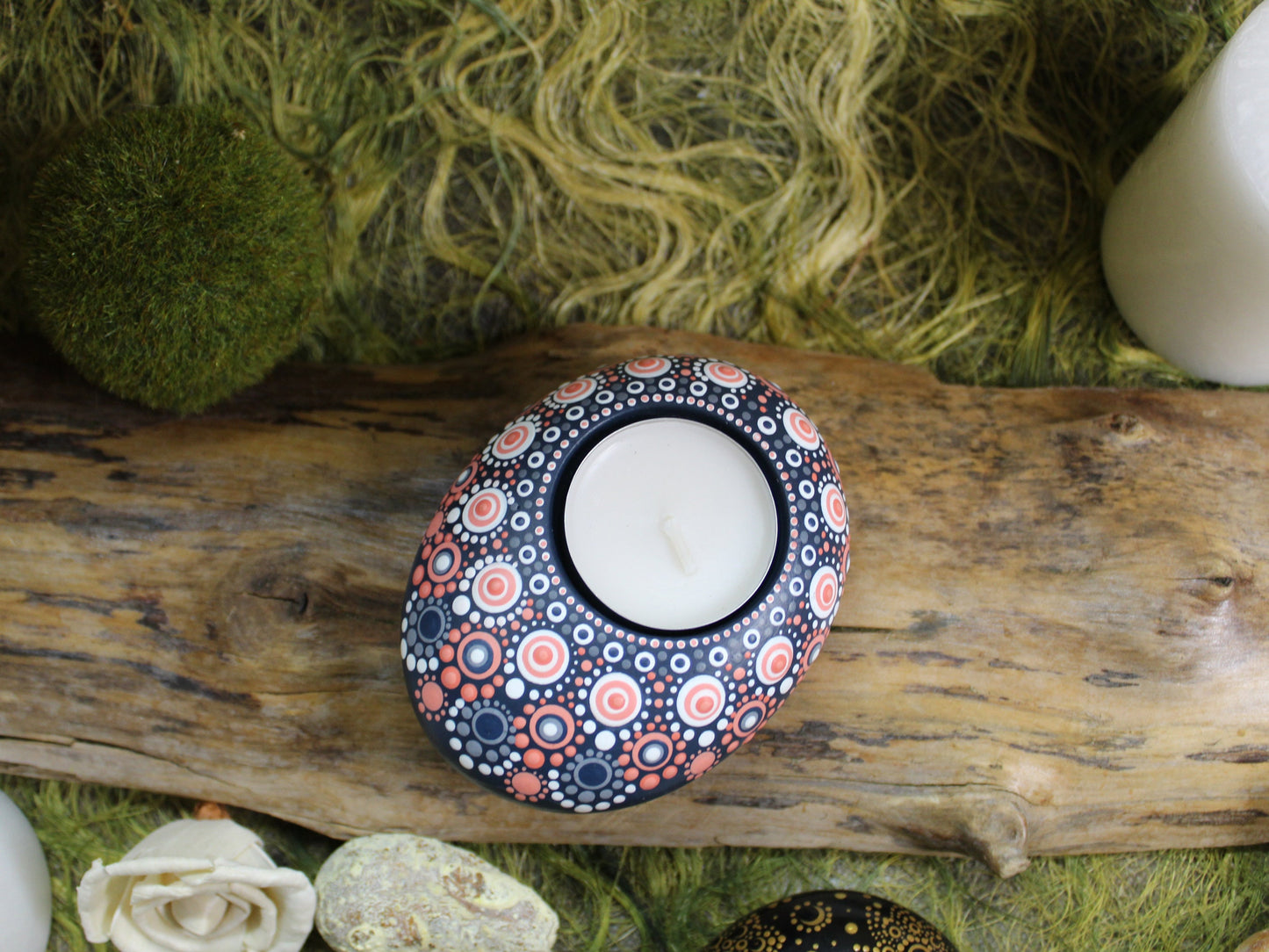 Tea light Candleholder Dot Mandala Candle Holders