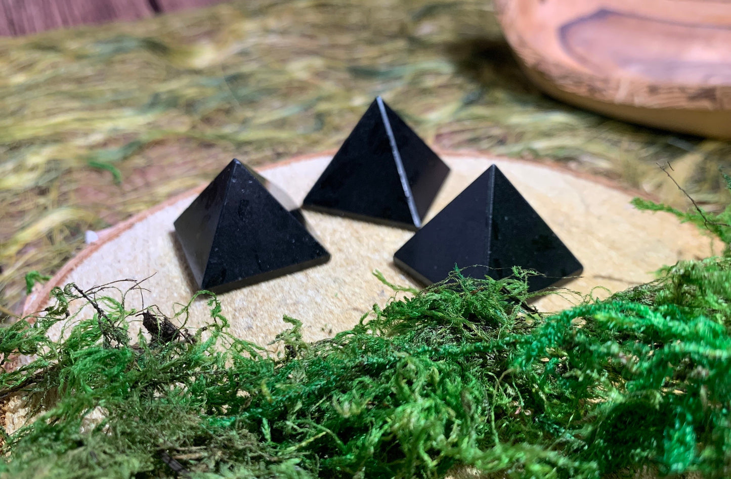 Black Tourmaline Pyramid | Healing Crystals