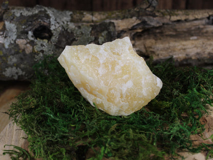 Yellow Calcite Stone from Mexico | Healing Crystals