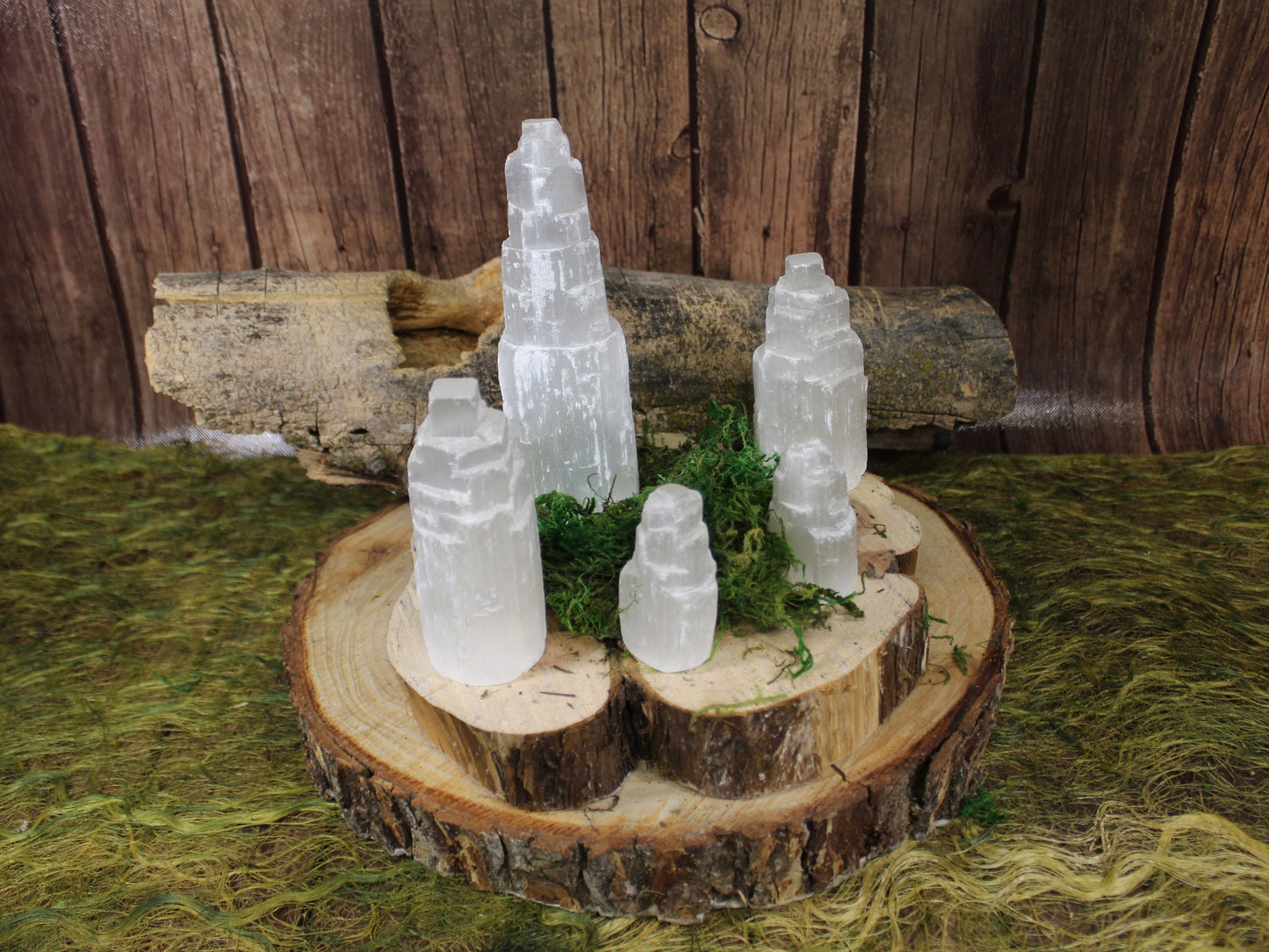 Selenite Crystal Tower for Reiki, Healing, and Energy Charging | From Morocco