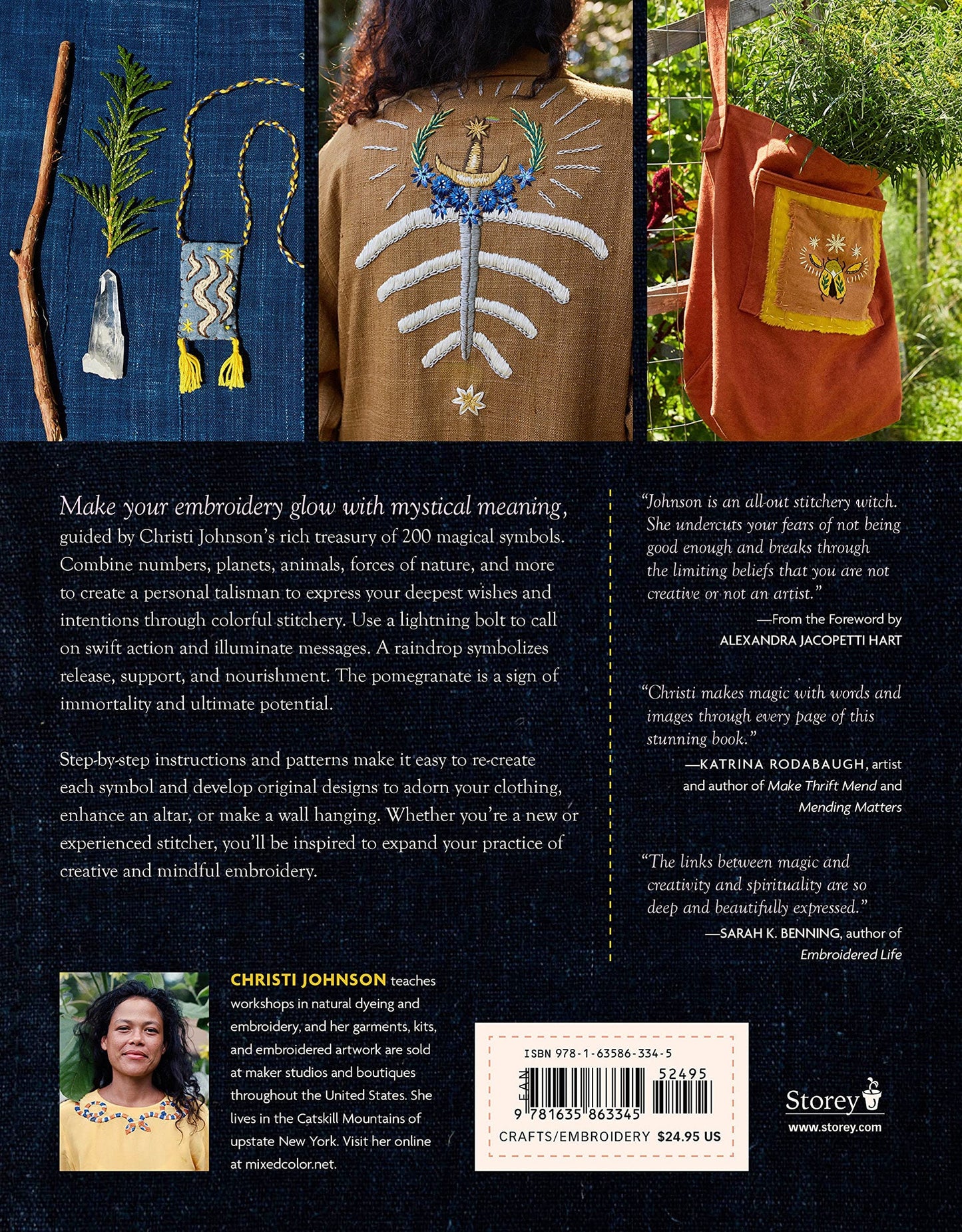 Mystical Stitches: Embroidery for Personal Empowerment and Magical Embellishment Hardcover