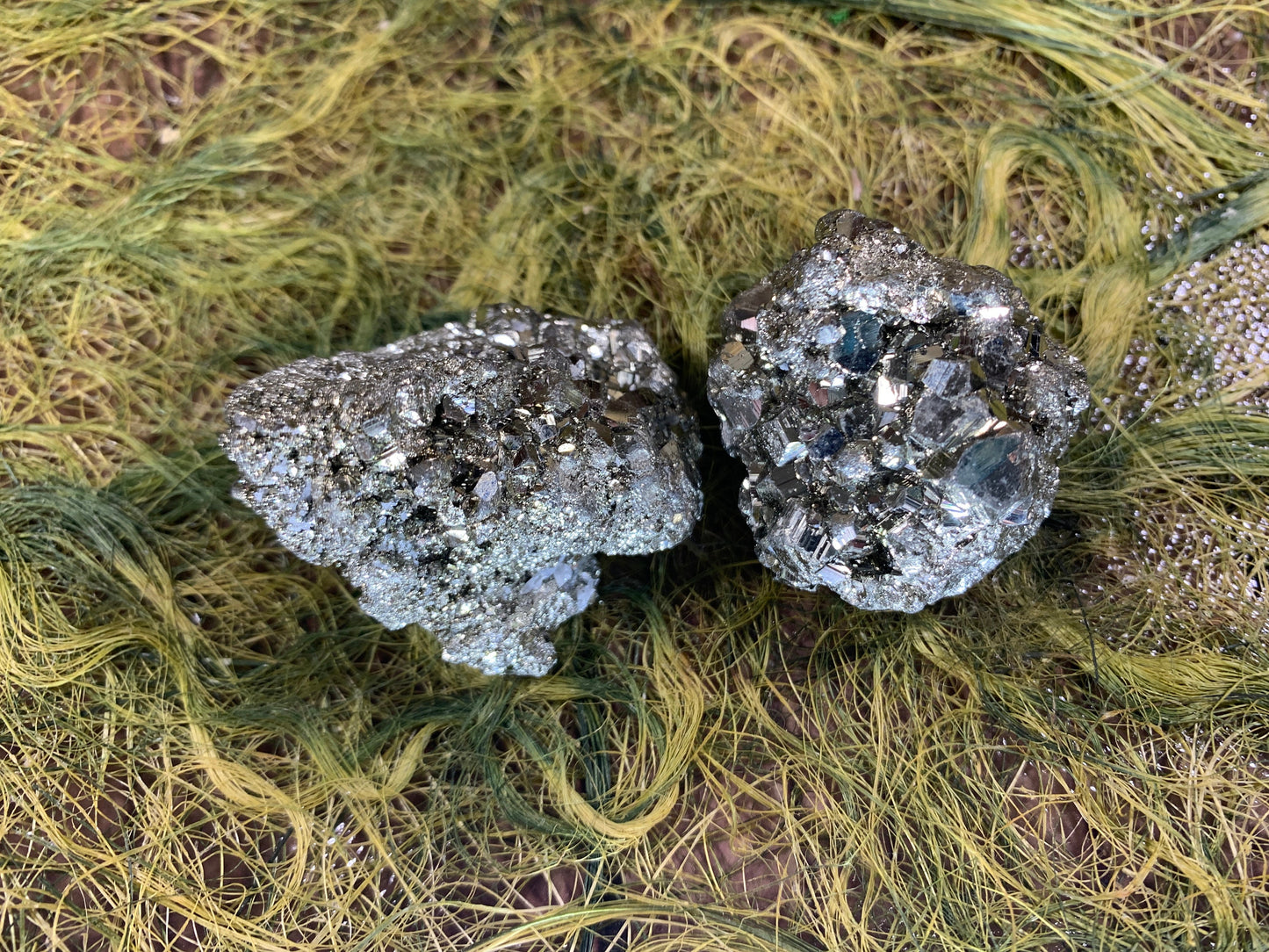 Pyrite Abundance Cluster | Natural Fools Gold Geode | Reiki-Infused | Manifestation & Energy Crystal