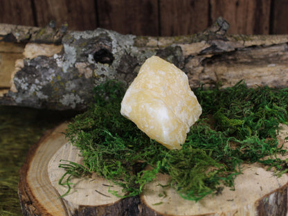 Yellow Calcite Stone from Mexico | Healing Crystals