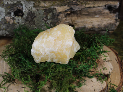 Yellow Calcite Stone from Mexico | Healing Crystals