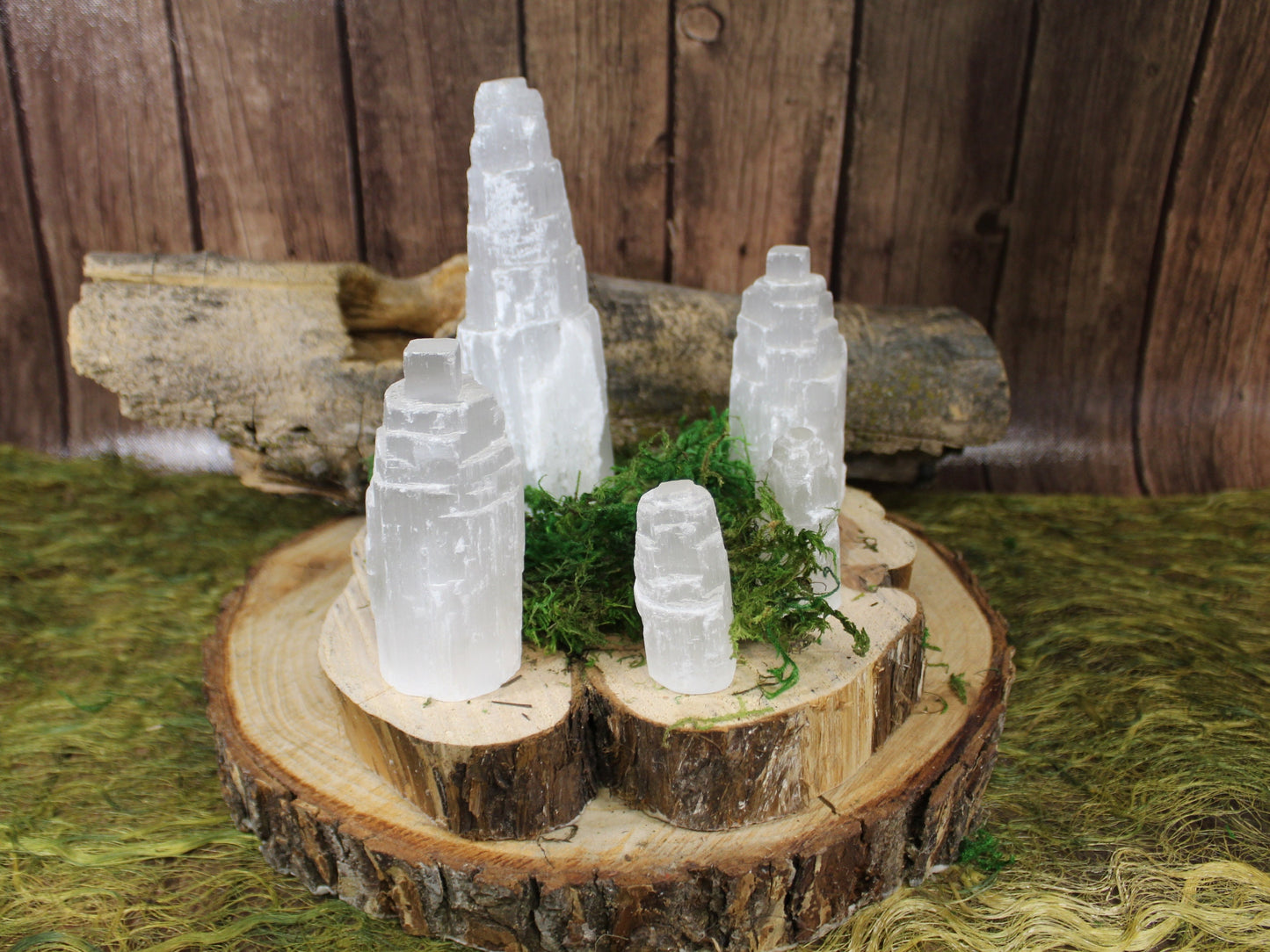 Selenite Crystal Tower for Reiki, Healing, and Energy Charging | From Morocco